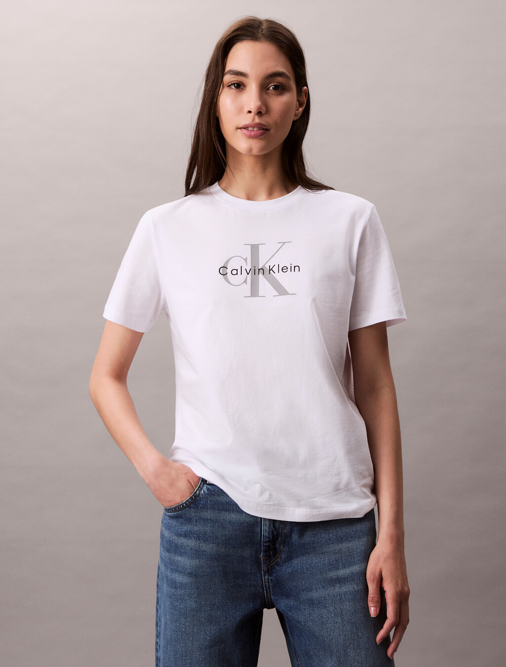 Monogram T-shirt, Brilliant White, hi-res