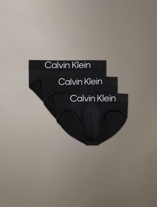 Microfiber Stretch Bold Logo Hip Brief 3 Pack