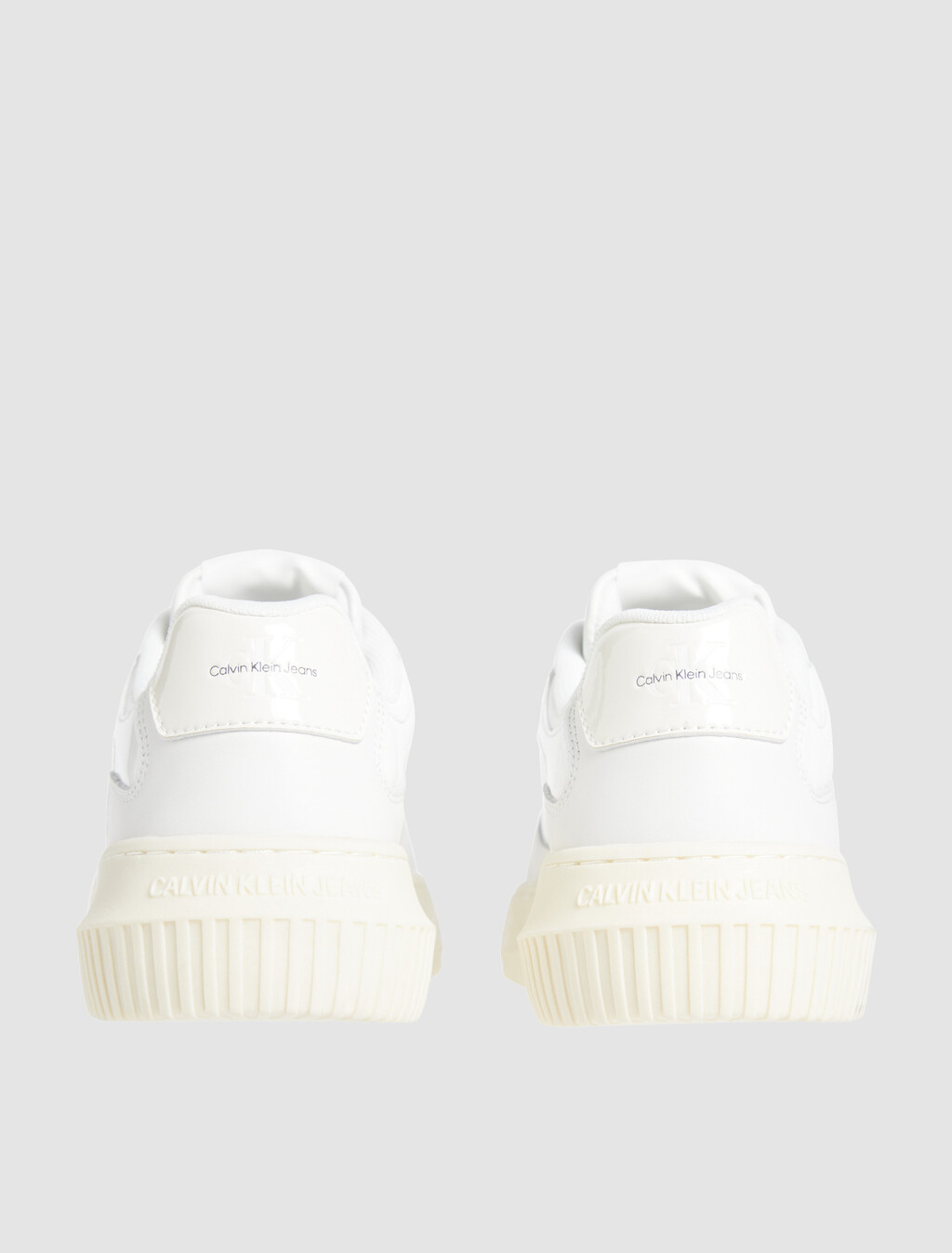 Leather Trainers, Bright White/Creamy White, hi-res