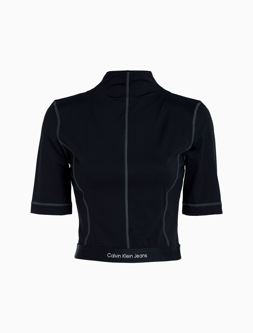 Slim Stretch Cut Out Top, Ck Black, hi-res