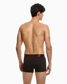 HOLIDAY HEATHER TRUNKS 2 PACK, BLACK W LEGION BLUE WB/BLACK W EXACT WB, hi-res