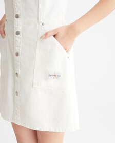 Reconsidered Button Down Utility Dress, Denim Light, hi-res
