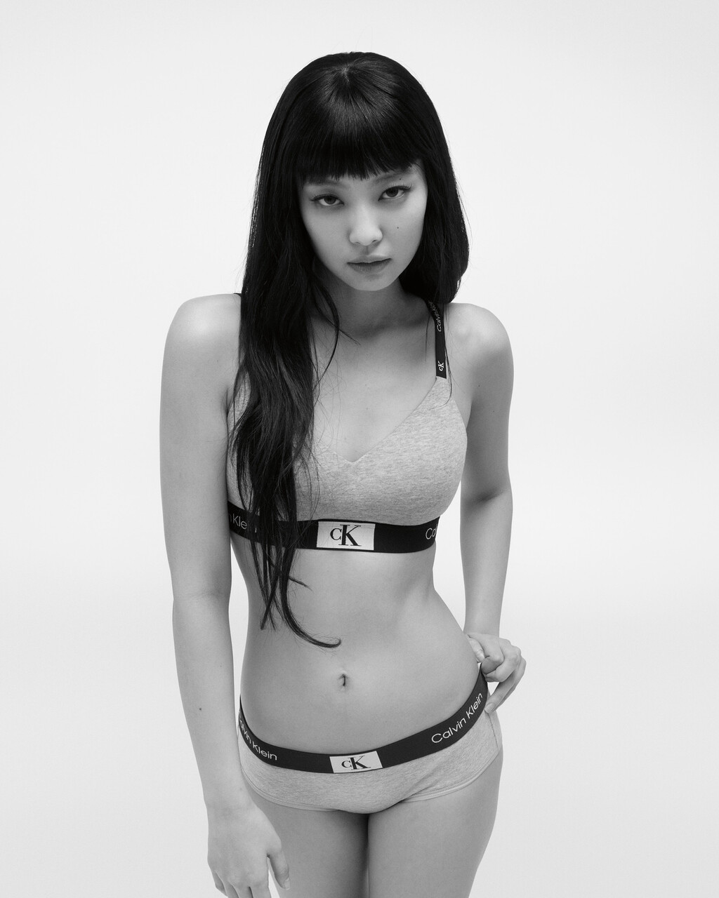 CALVIN KLEIN 1996 LIGHTLY LINED BRALETTE, Grey Heather, hi-res