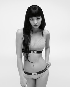 CALVIN KLEIN 1996 LIGHTLY LINED BRALETTE, Grey Heather, hi-res