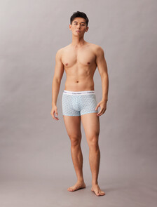 Icon Cotton Stretch Trunks 2 Pack, Misty Grey/ICON COTTON EMBLEM NIAGRA MIST, hi-res