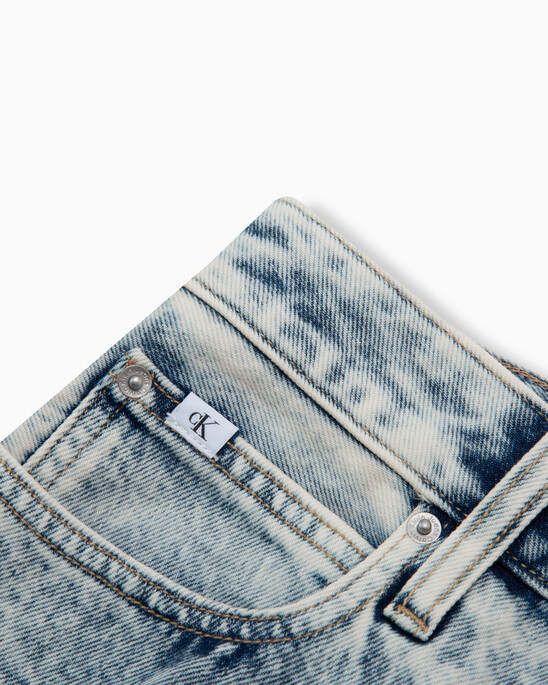 Recycled Cotton A Line Mini Denim Skirt