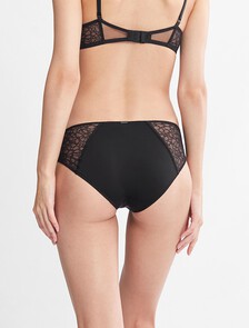 Lace Bikini Briefs, Black, hi-res