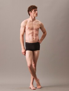 CK Black Logo Jacquard Low Rise Trunks, Black, hi-res
