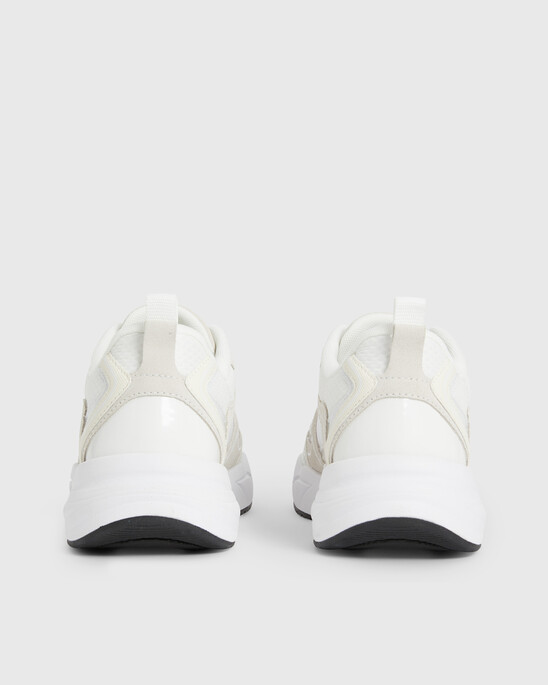 SUEDE AND MESH TRAINERS