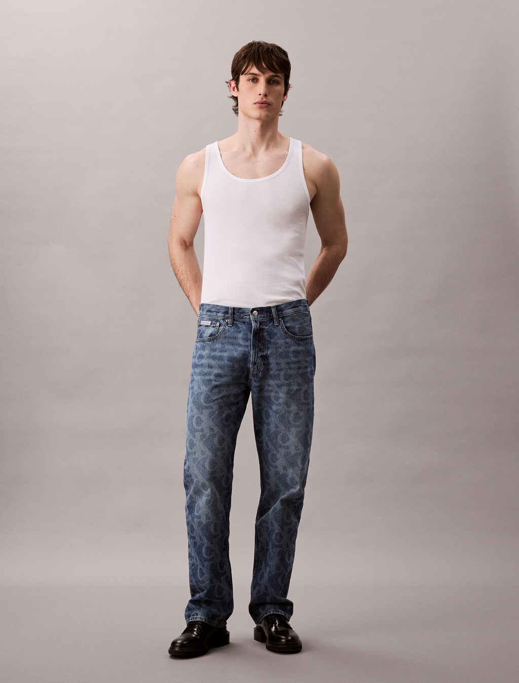 90's Straight Logo Jeans, BILLBOARD, hi-res