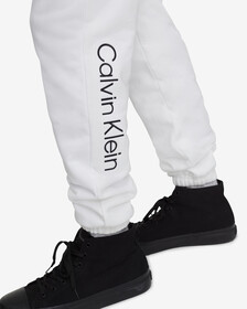 STANDARD LOGO JOGGERS, BRILLIANT WHITE, hi-res
