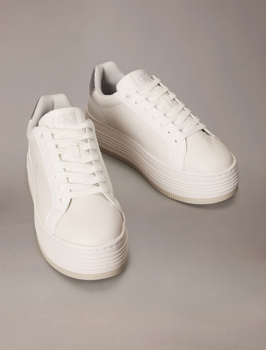 Leather Platform Trainers