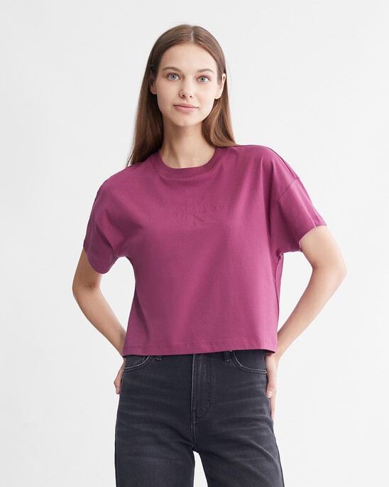 Modern Function Embossed Motion Logo Tee