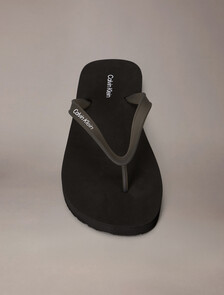 Rico - Logo Flip Flops, Triple Black, hi-res