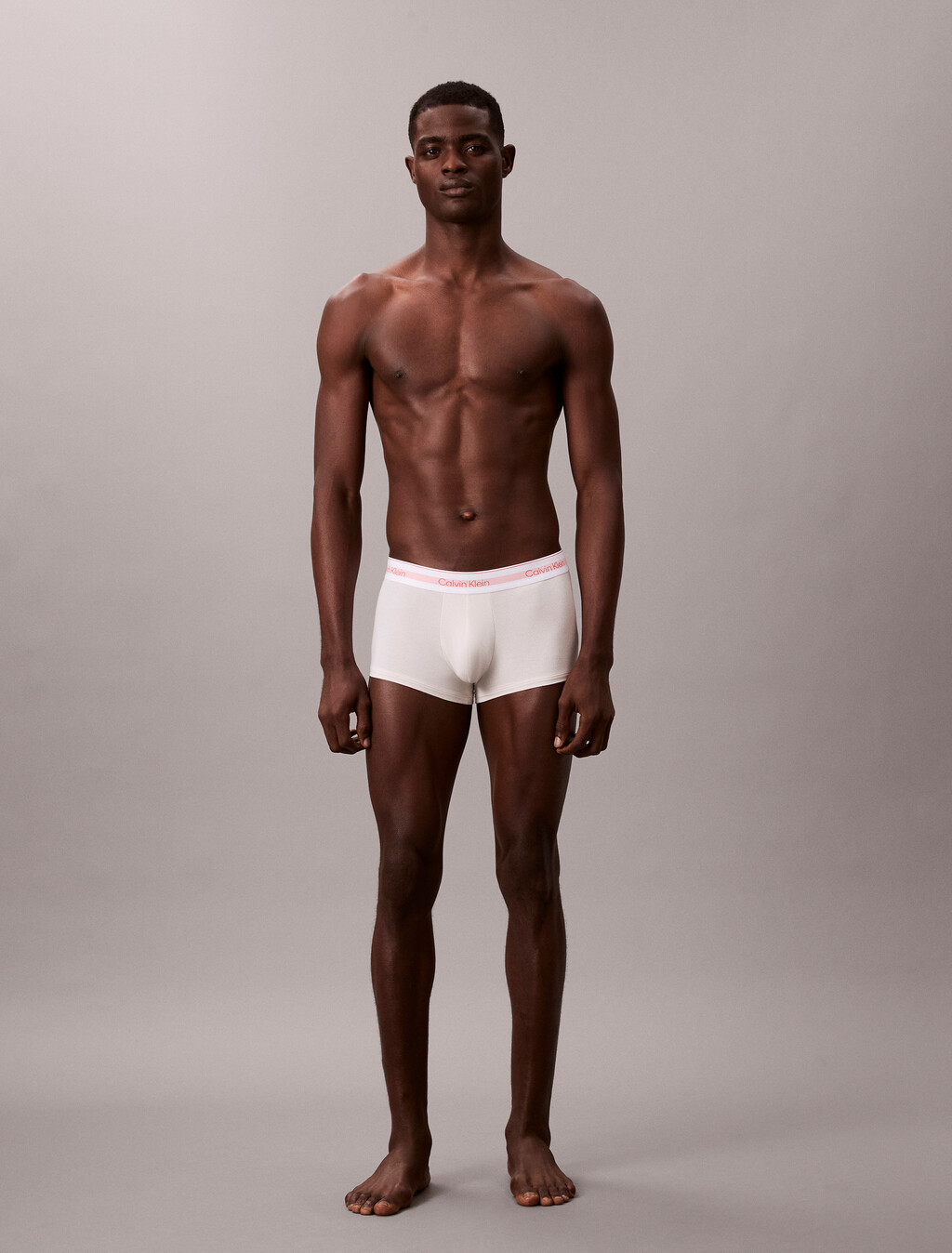 3 Pack Icon Cotton Air Low Rise Trunks, Black/Chalk w/ Orange Glow Logo/Zoni Beach, hi-res