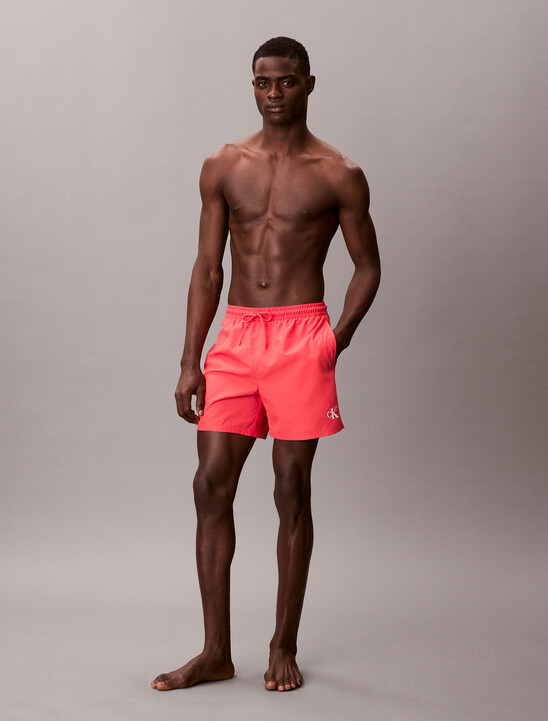 Medium Drawstring Swim Shorts - CK Monogram