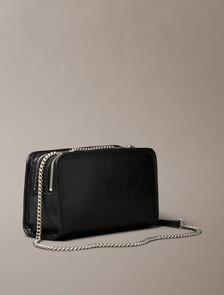 Chain Double Zip Bag, Black, hi-res