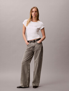 Institutional Slim Tee, Brilliant White, hi-res