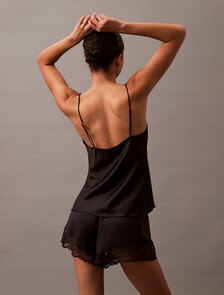 Essential Satin Shorts, Black, hi-res