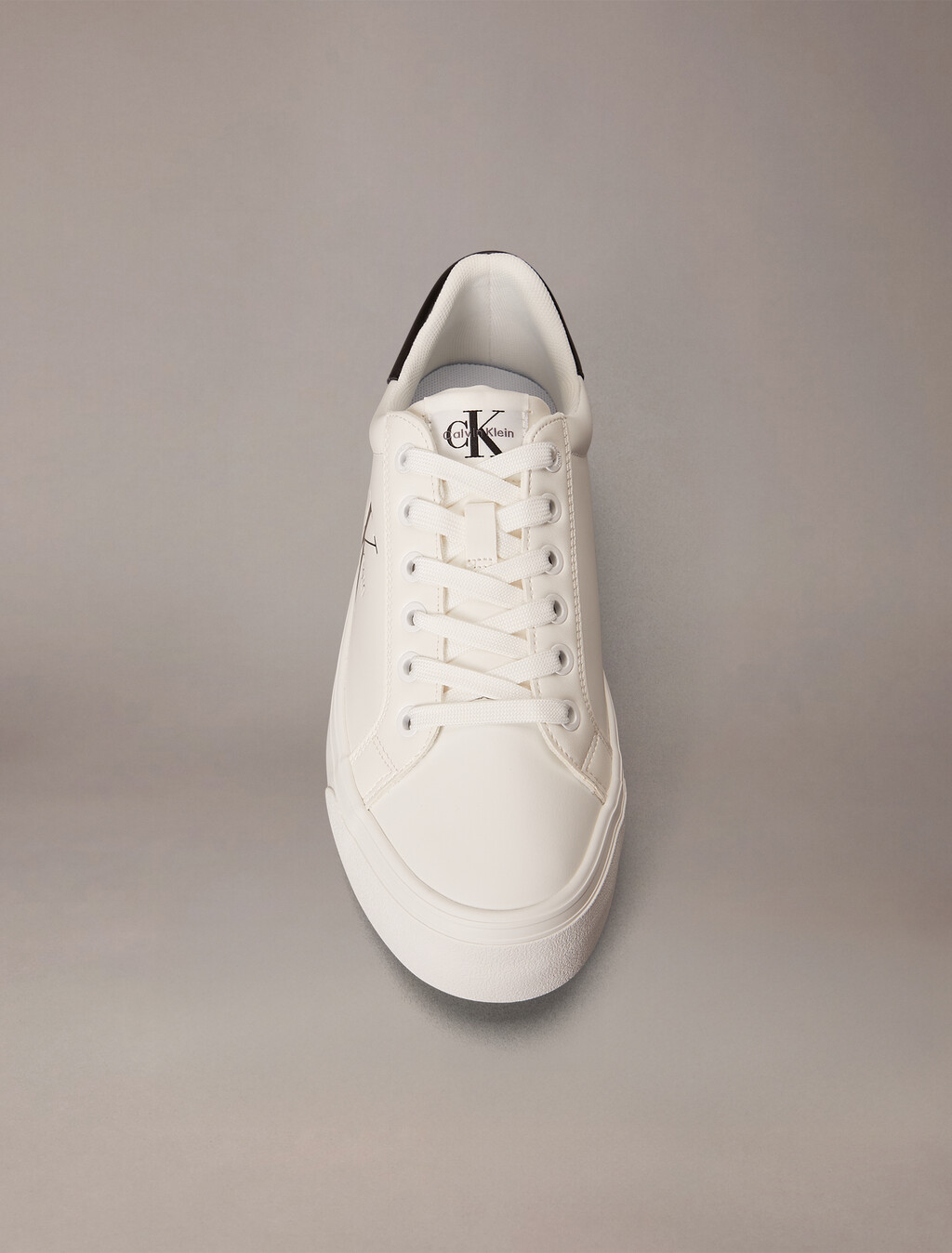 Vulcanized Flatform Lace Up Trainer, Bright White, hi-res