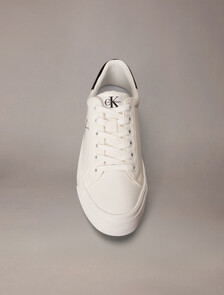 Vulcanized Flatform Lace Up Trainer, Bright White, hi-res