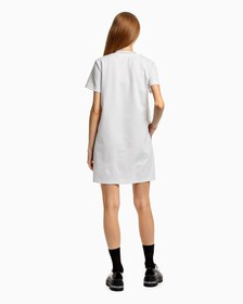 RECONSIDERED STRETCH MILANO DRESS, Bright White, hi-res