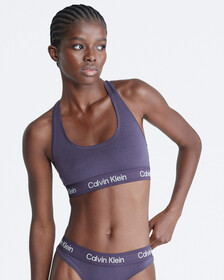 Modern Cotton Bralette, Nightshade, hi-res