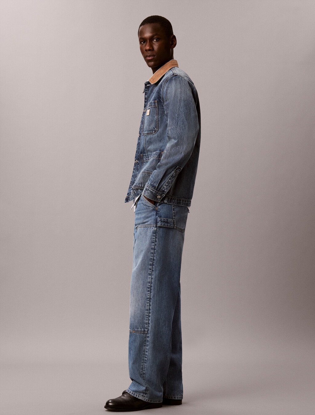 Utility Denim Jacket, SHORT LINE, hi-res