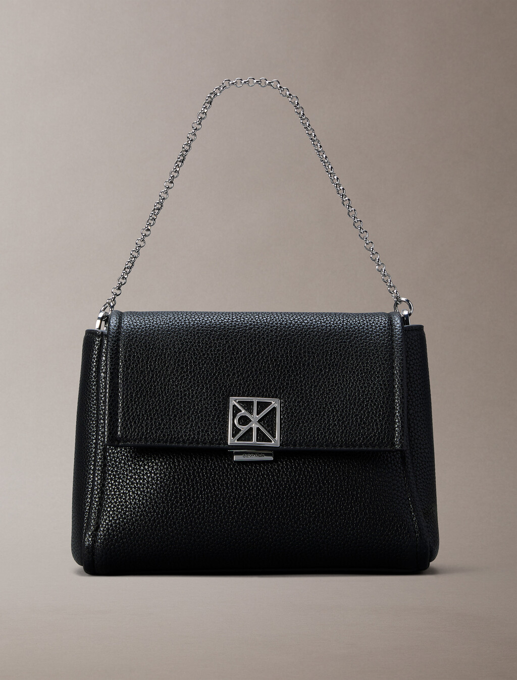 Pebble Grain Crossbody Bag, Black, hi-res