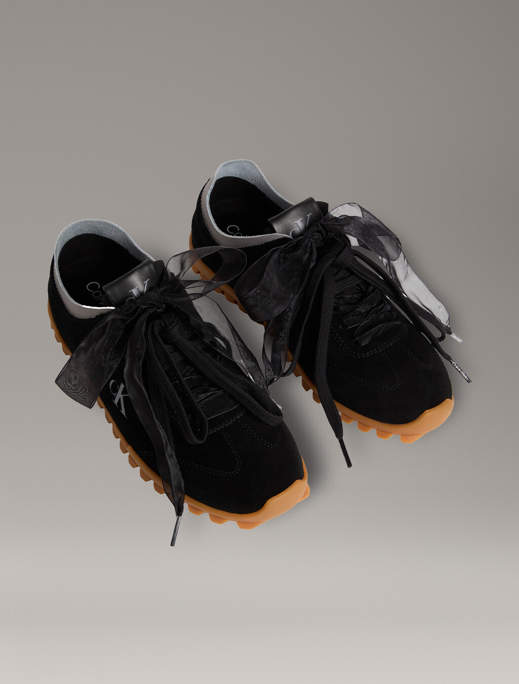 Murica - Suede Organza Runner Trainers, Ck Black, hi-res