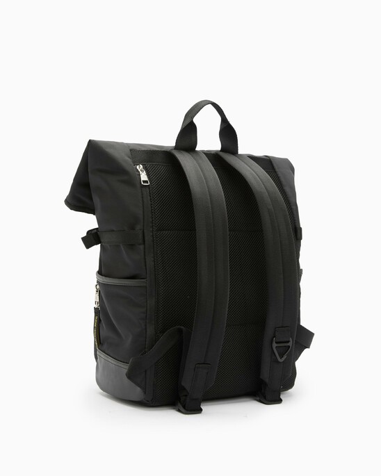 MIX MATERIAL ROLL TOP BACKPACK 40 CM