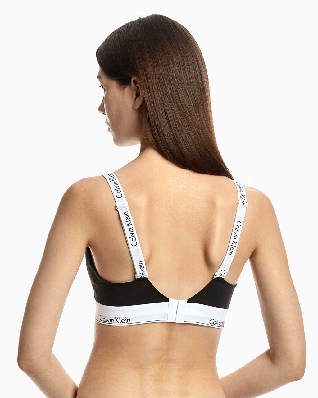 Modern Cotton Lightly Lined Bralette, Black, hi-res