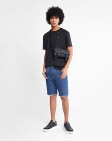 Tagged Flap Camera Bag 22Cm, BLACK, hi-res