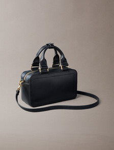 Bold Monogram Mini Tote, Black, hi-res