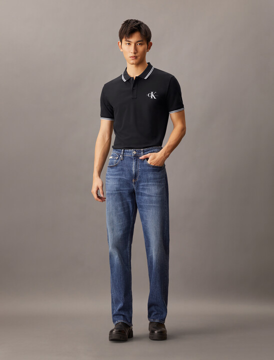 Monogram Slim Tipped Polo