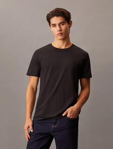 Tonal Monogram Embroidery Tee, Ck Black, hi-res
