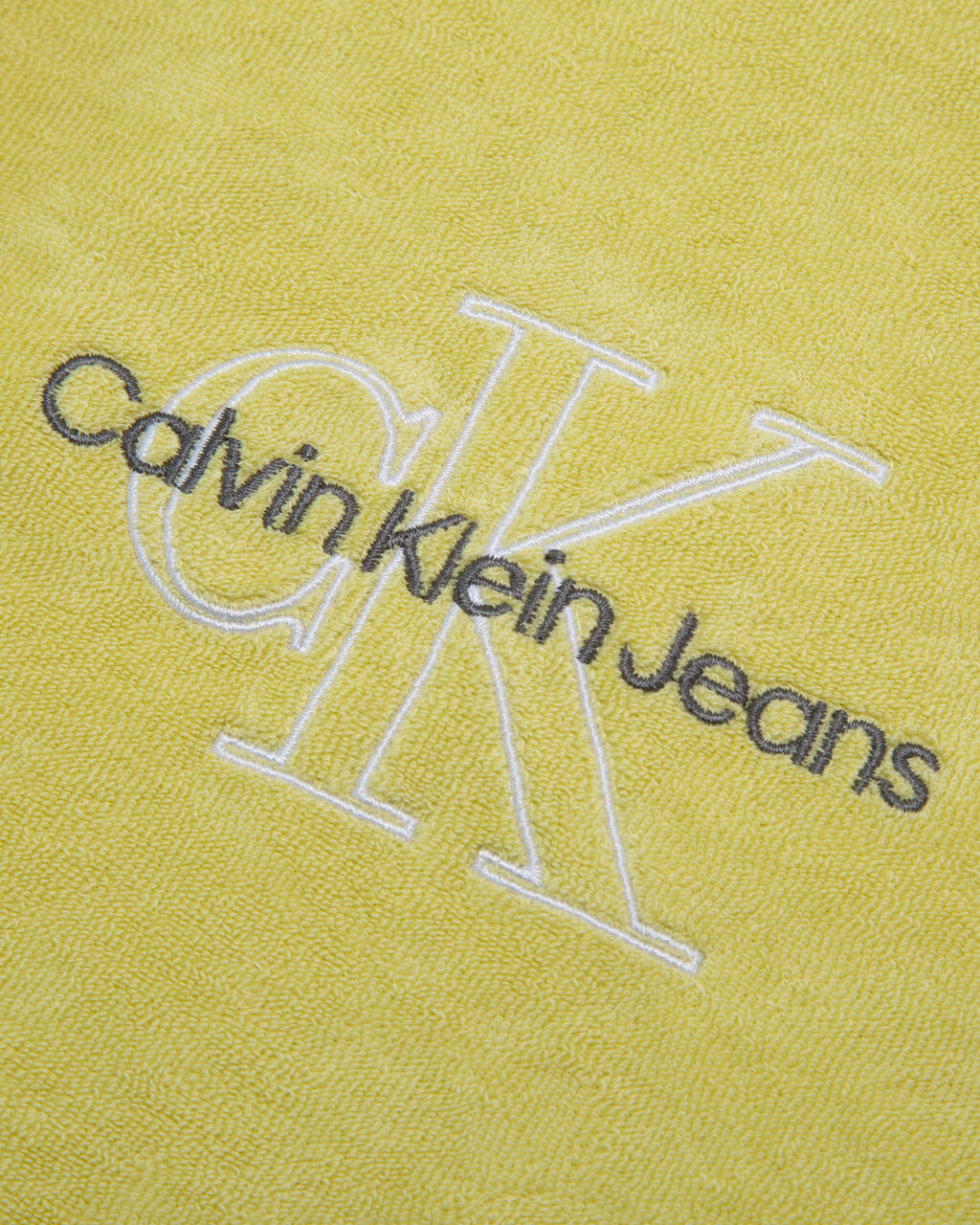 Summer Textures Towel Button Down Shirt, Yellow Sand, hi-res