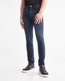 Ultimate Stretch Skinny Jeans, Blue Black Back Embro, hi-res