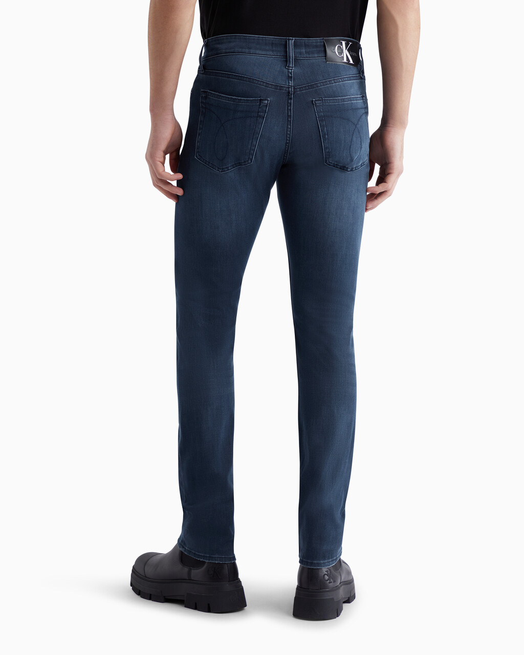 37.5 Bi-Stretch Slim Taper Jeans, Denim Dark, hi-res