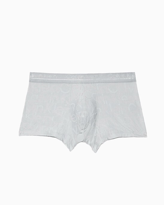 CK BLACK LOGO JACQUARD LOW RISE TRUNKS