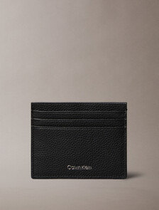 Foil Embossed Logo Card Case, Black, hi-res