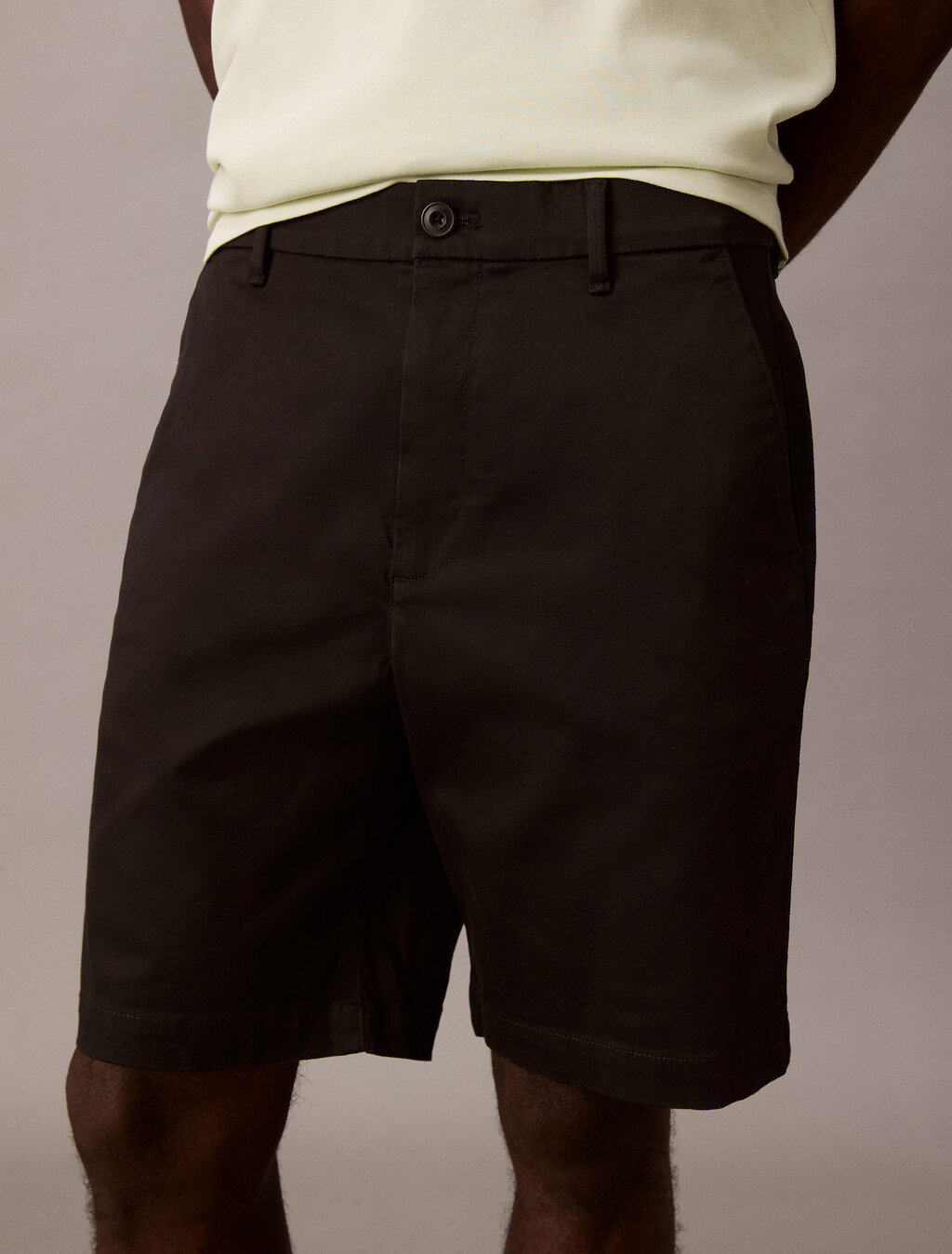 Refined Cotton Stretch Short, Black, hi-res