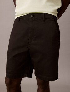 Refined Cotton Stretch Short, Black, hi-res