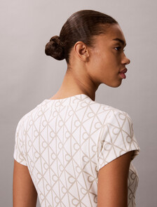 Monogram Baby Fit Tee, Tofu AOP, hi-res