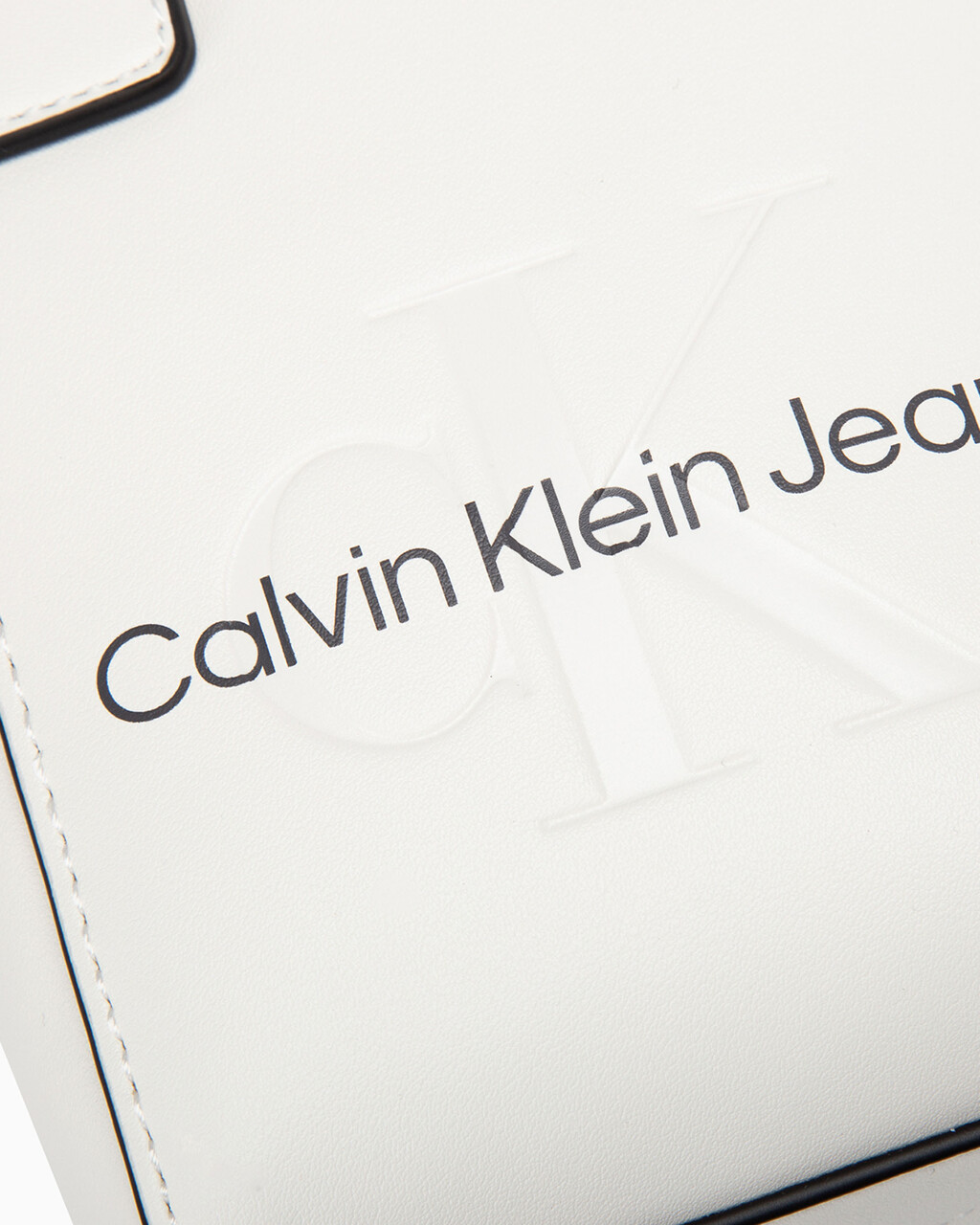 CKJ SCULPTED MONOGRAM MICRO TOTE, ANCIENT WHITE, hi-res