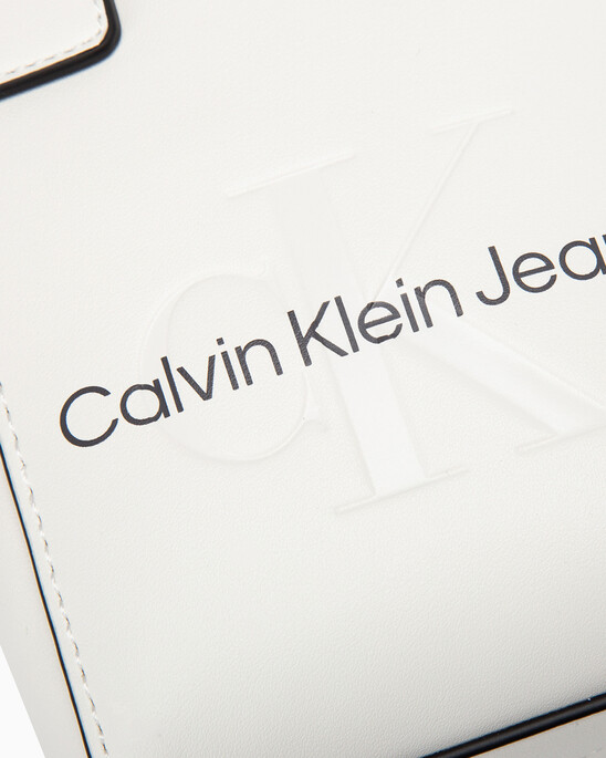 CKJ Sculpted Monogram Micro Tote