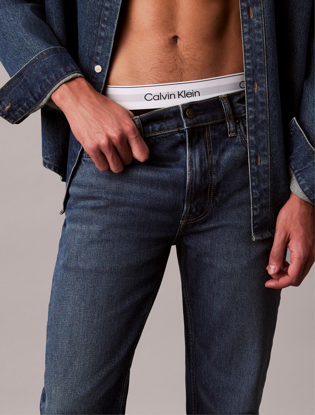 Slim Taper Sanded Jeans, SAHARA SAND, hi-res