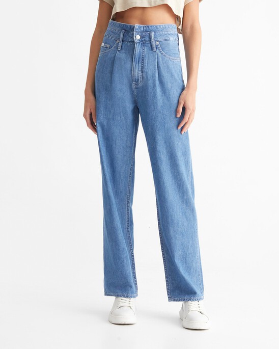 SUMMER TENCEL HIGH RISE LOOSE JEANS