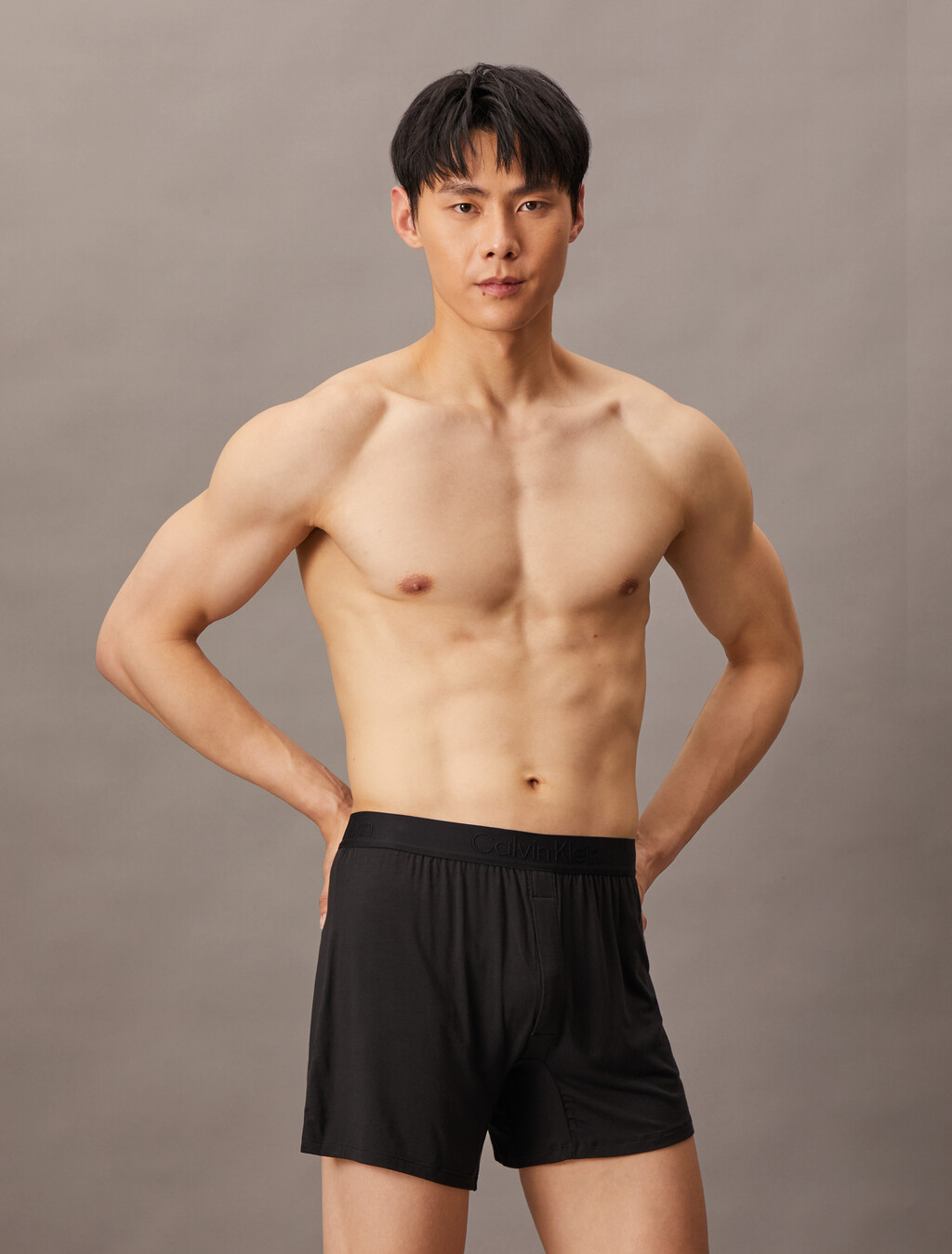 Ultra Soft Modal Slim Boxer, Black, hi-res
