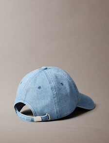 Embroidered Logo Denim Baseball Cap, Vintage Denim, hi-res